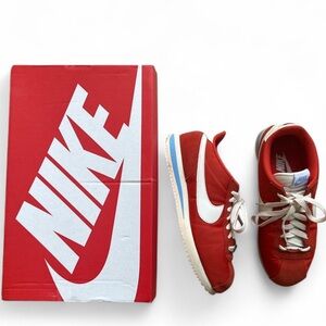 Nike Cortez Red and White Sneakers